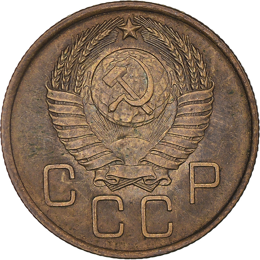 Moneta, Russia, 3 Kopeks, 1957, Saint-Petersburg, VF(30-35), Aluminium-Brąz