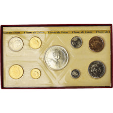 Monaco, Rainier III, Set 10 c. - 50 frs., 1976, MDP, série FDC, MS(65-70)