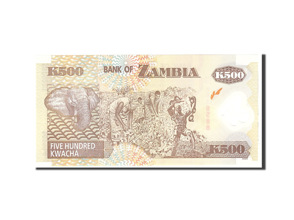 Banknote, Zambia, 500 Kwacha, 2008, Undated, KM:43f, UNC(65-70)