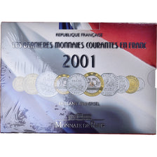 Coin, France, Coffret 1 c. à 20 frs., 2001, Monnaie de Paris, BU, MS(65-70)