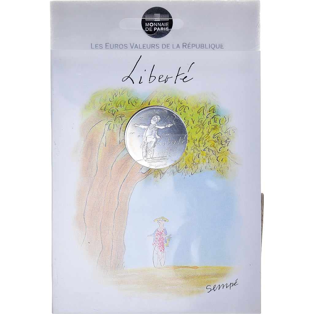France, Monnaie de Paris, 10 Euro, 2014, Paris, Sempé Liberté Printemps