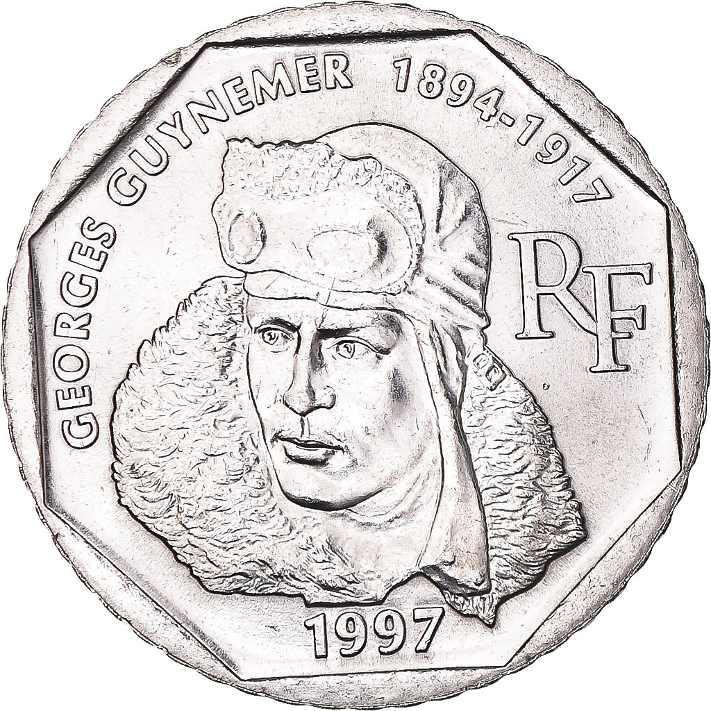 Monnaie, France, Guynemer, 2 Francs, 1997, SPL+, Nickel, Gadoury:550, KM:1187