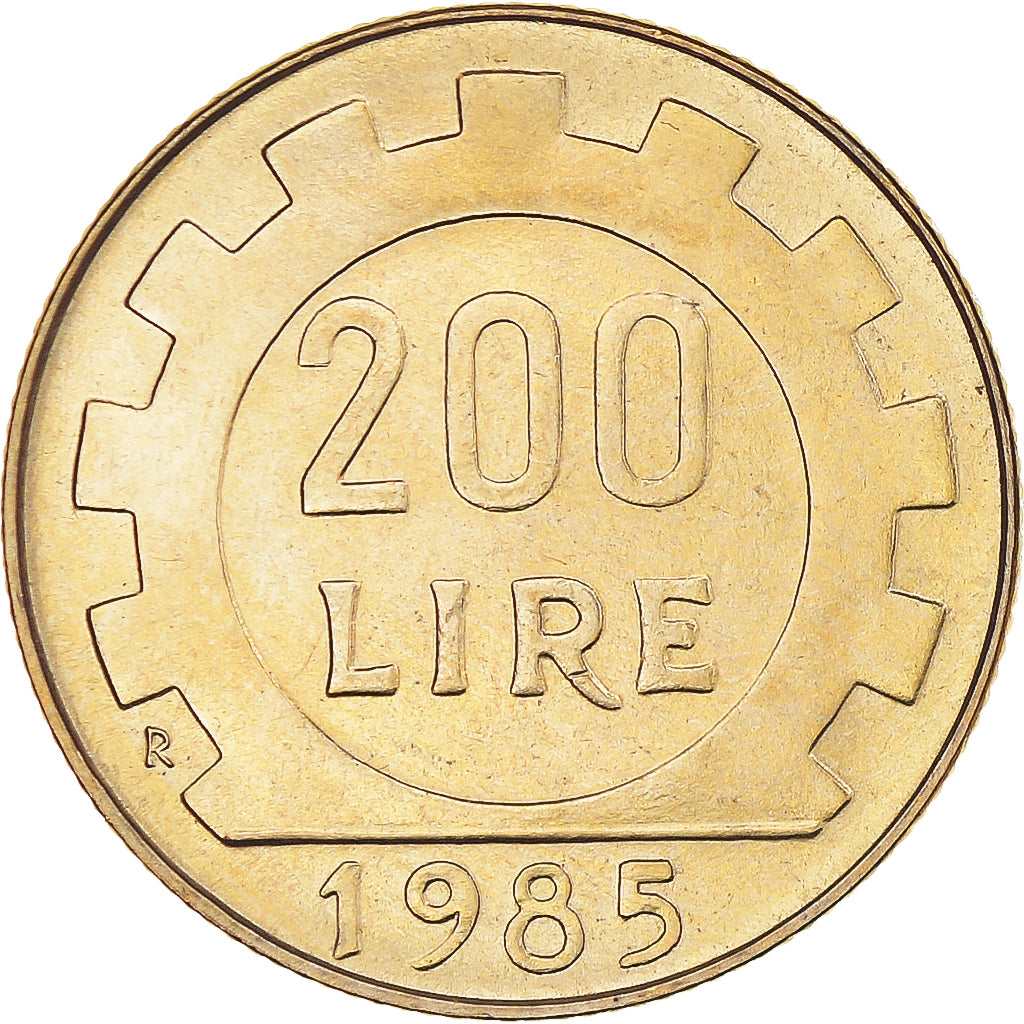Monnaie, Italie, 200 Lire, 1985, Rome, SUP, Bronze-Aluminium, KM:105