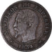 Moeda, França, Napoleon III, Napoléon III, 2 Centimes, 1854, Rouen, VF(30-35)