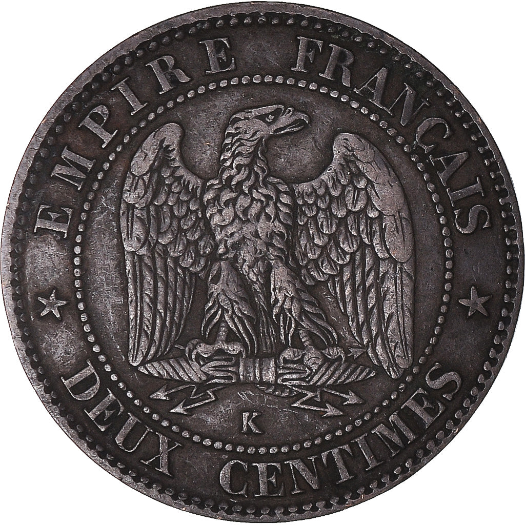 Münze, Frankreich, Napoleon III, Napoléon III, 2 Centimes, 1854, Bordeaux, S