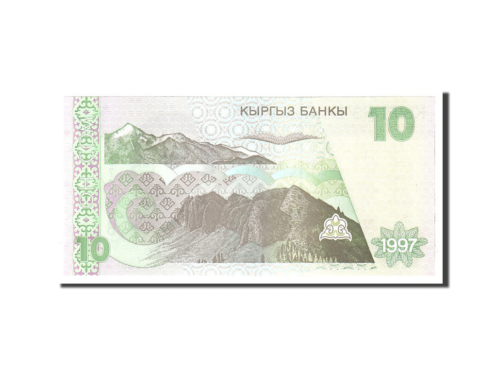 Banknote, KYRGYZSTAN, 10 Som, 1997, Undated, KM:14, UNC(65-70)