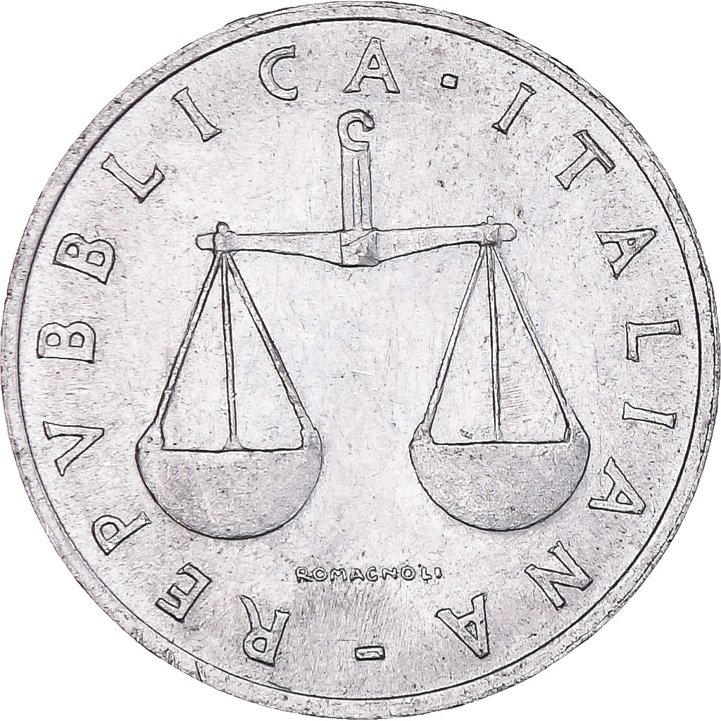 Monnaie, Italie, Lira, 1955, Rome, TB+, Aluminium, KM:91