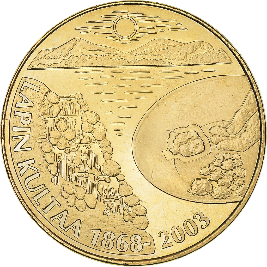 Finland, Token, L'or de Laponie, 2003, UNC-, Copper-nickel Aluminium