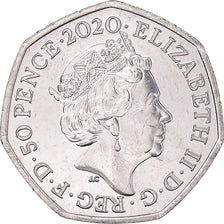 Coin, Great Britain, 50 Pence, 2020, BU, MS(63), Copper-nickel, KM:New