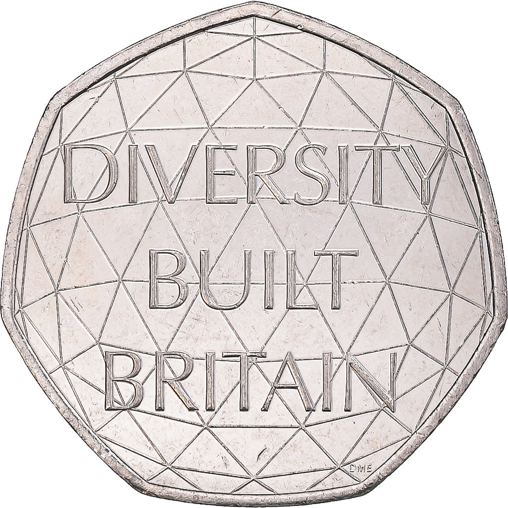Coin, Great Britain, 50 Pence, 2020, BU, MS(63), Copper-nickel, KM:New