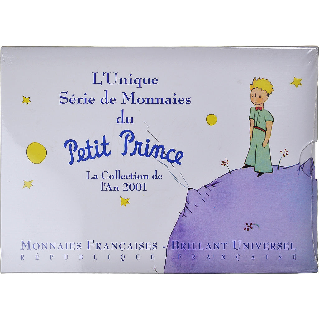 Moeda, França, Petit Prince, Set, 2001, Paris, Coffret 5 c. à 20 frs.BU