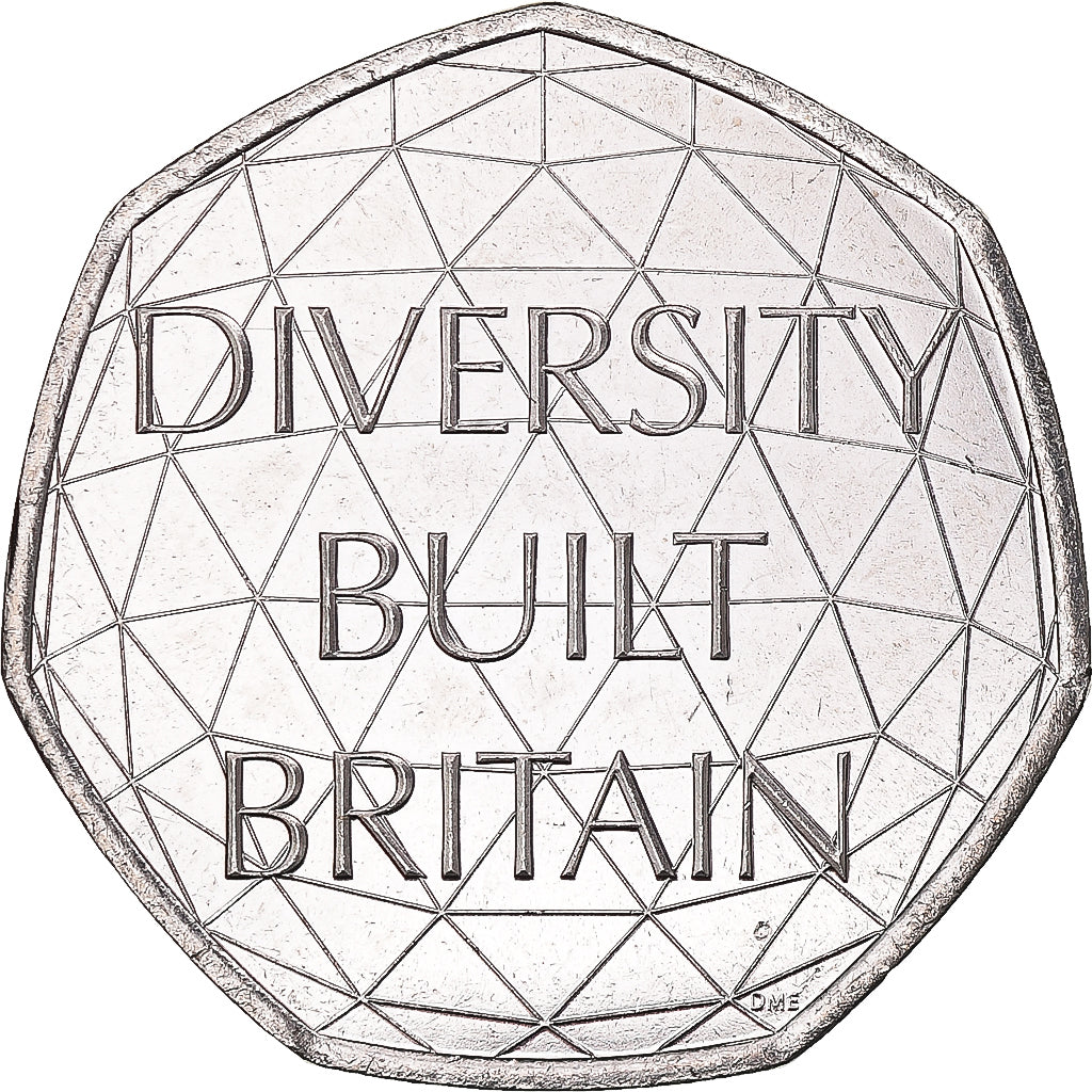 Münze, Großbritannien, 50 Pence, 2020, 5th portrait; Diverse Britain, UNZ