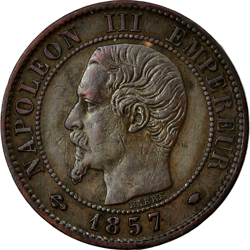 Moneta, Francia, Napoleon III, Napoléon III, Centime, 1857, Marseille, BB