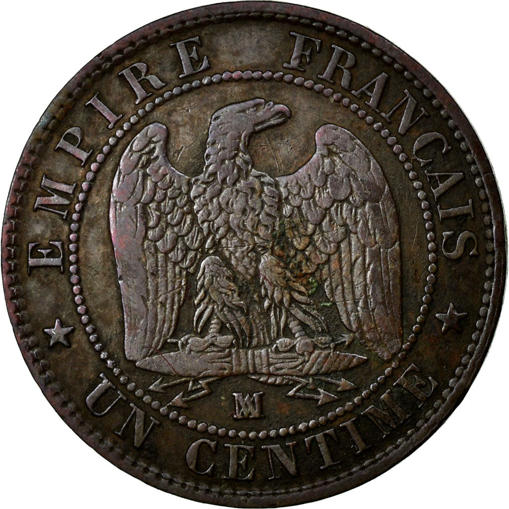 Moneta, Francia, Napoleon III, Napoléon III, Centime, 1857, Marseille, BB