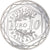 França, 10 Euro, Coq, 2015, MS(63), Prata, Gadoury:EU727