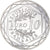 Francja, 10 Euro, Coq, 2015, MS(63), Srebro, Gadoury:EU727