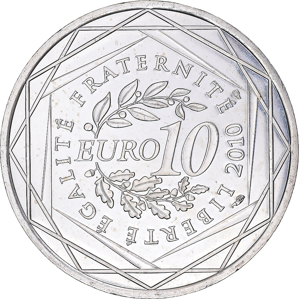 Francia, 10 Euro, Corse, 2010, Paris, SPL, Argento, KM:1658
