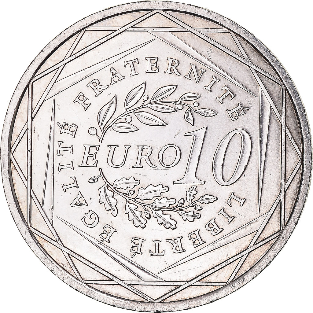 Francia, 10 Euro, 2009, Semeuse, EBC, Plata