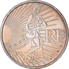 France, 10 Euro, 2009, Semeuse, AU(55-58), Silver