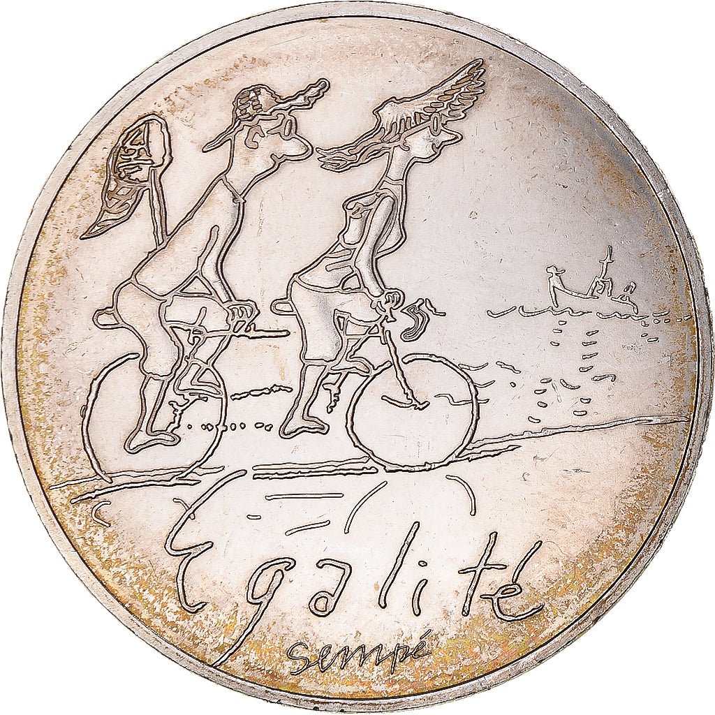 France, 10 Euro, Egalité, 2014, MS(63), Silver, Gadoury:EU718