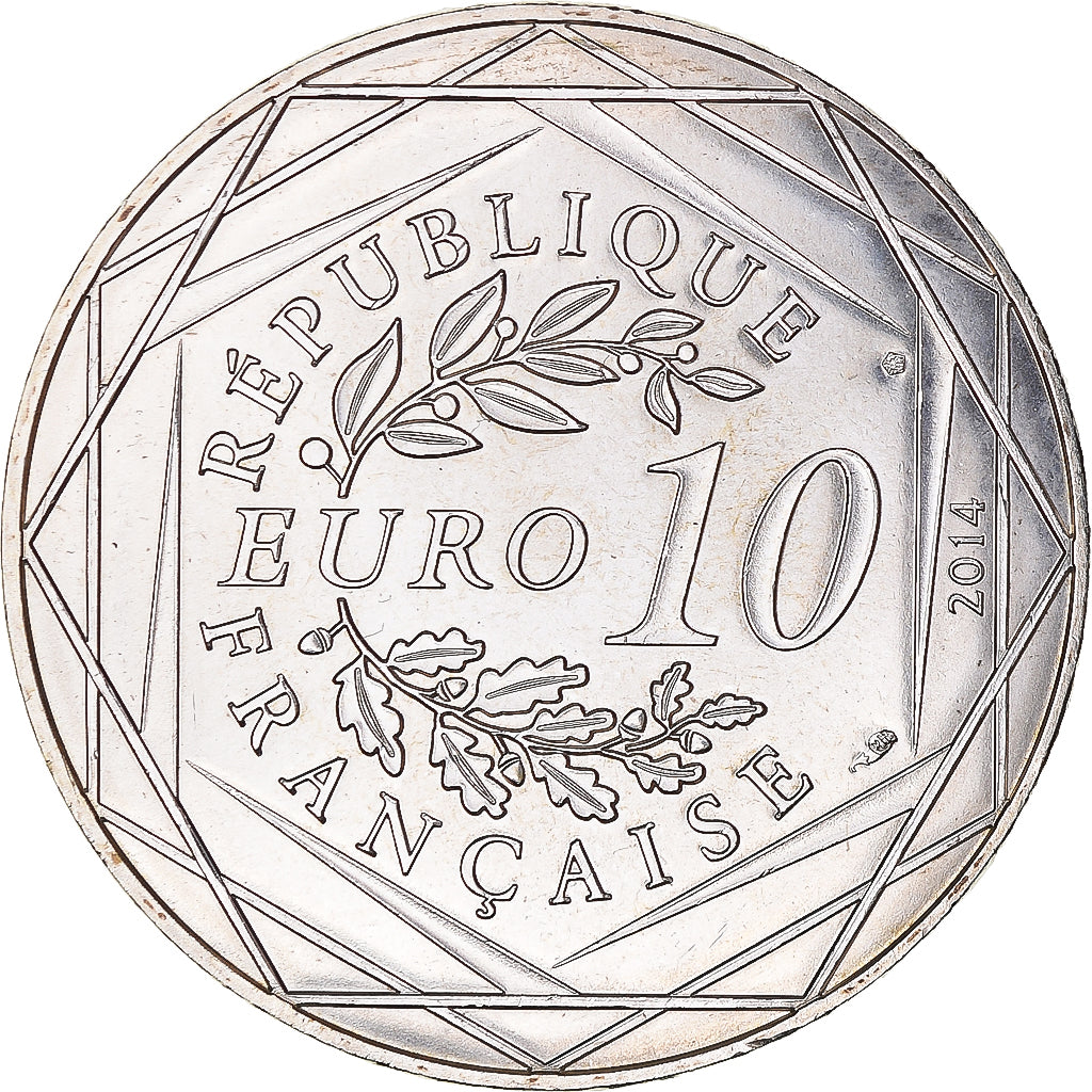 France, 10 Euro, Egalité, 2014, MS(63), Silver, Gadoury:EU718