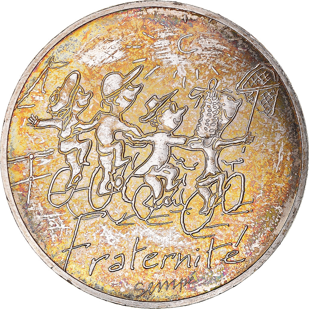 France, 10 Euro, Fraternité, 2014, MS(63), Silver, Gadoury:EU719