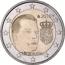 Luxembourg, 2 Euro, 2010, MS(63), Bi-Metallic