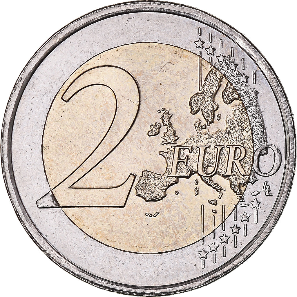Luxembourg, 2 Euro, 2010, MS(63), Bi-Metallic