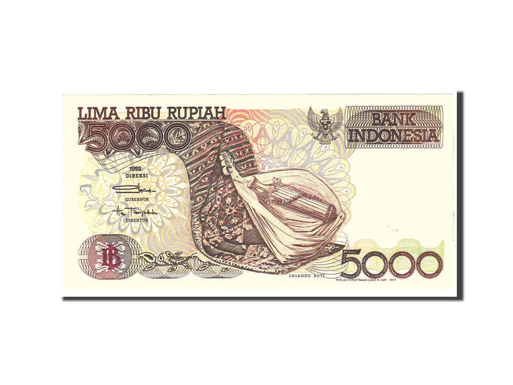 Banknot, Indonesia, 5000 Rupiah, 1992, Undated, KM:130e, UNC(60-62)