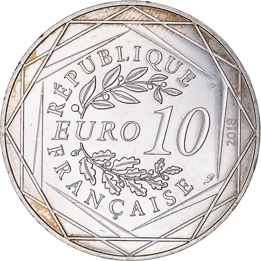 Francia, 10 Euro, 2018, Monnaie de Paris, Mickey Notre-Dame de Paris, EBC+