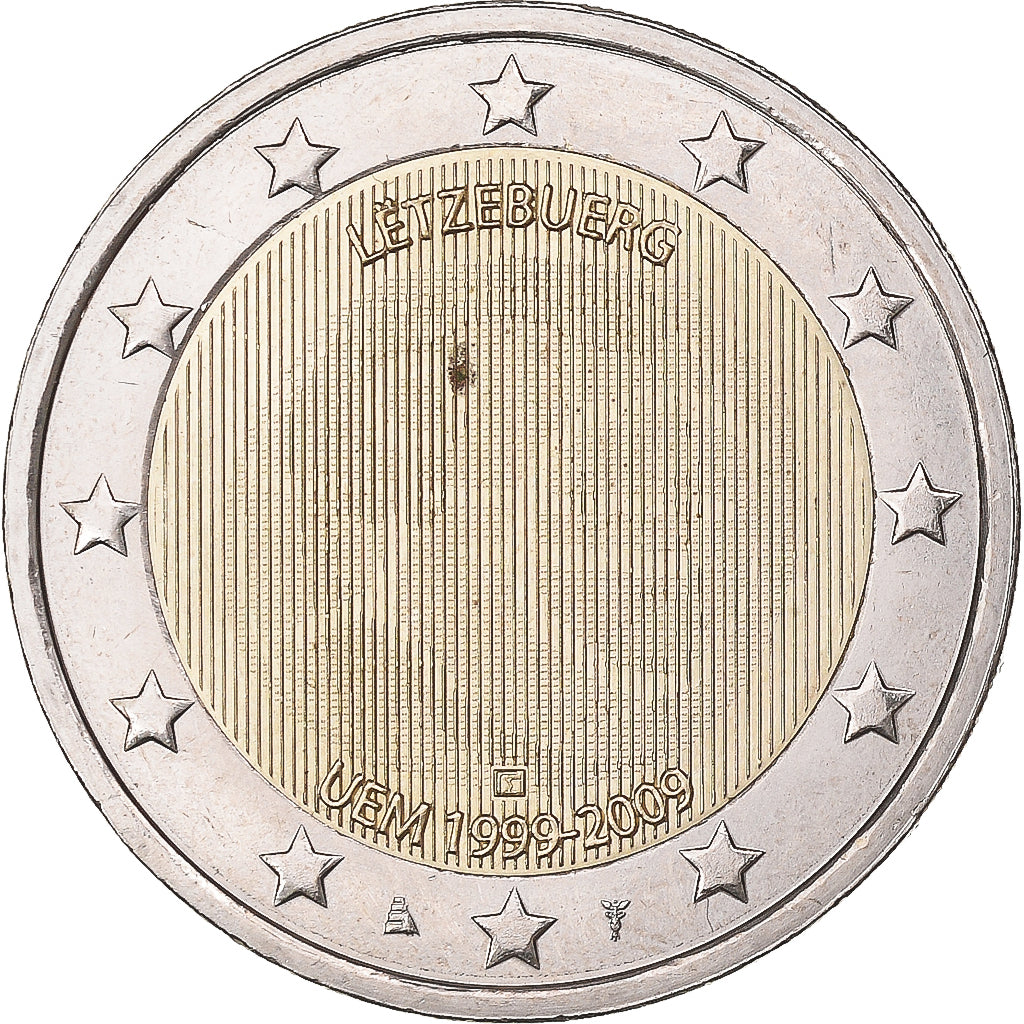 Luxemburg, 2 Euro, european monetary union 10 th anniversary, 2009, UNZ