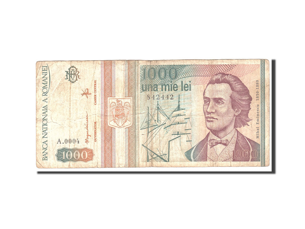 Geldschein, Rumänien, 1000 Lei, 1993, Undated, KM:102, S