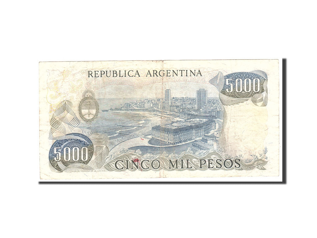 Banknote, Argentina, 5000 Pesos, 1977, Undated, KM:305a, VF(30-35)