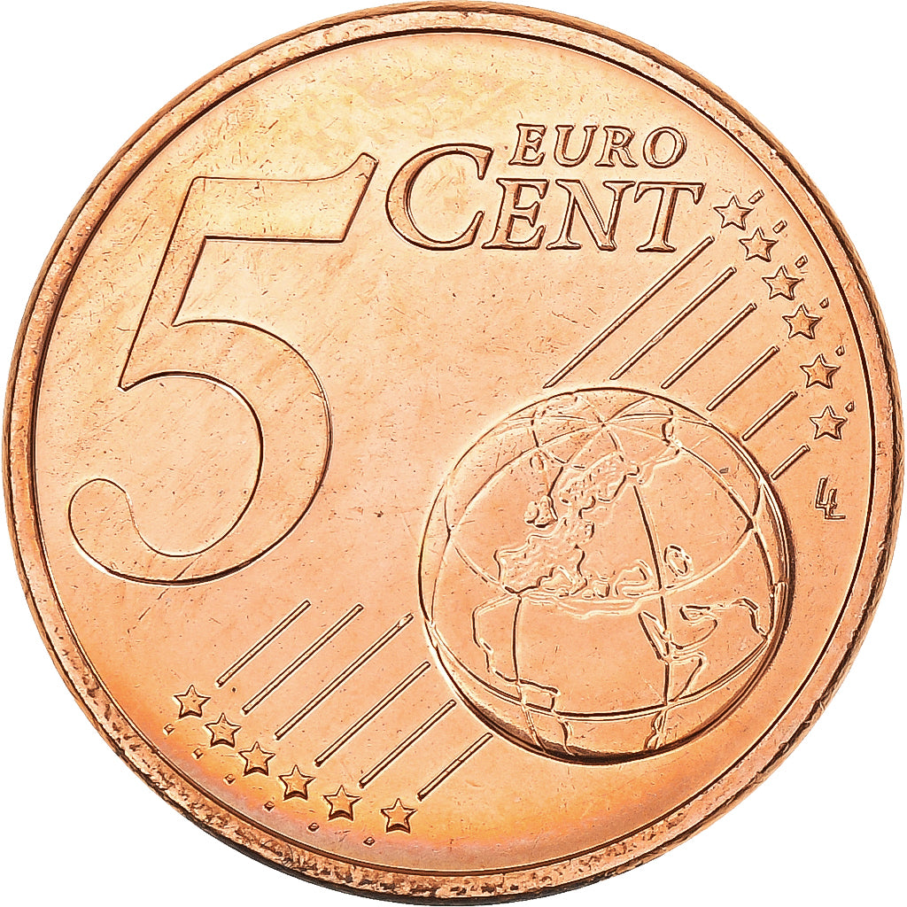 Francia, 5 Euro Cent, 2015, BU, FDC, Cobre chapado en acero