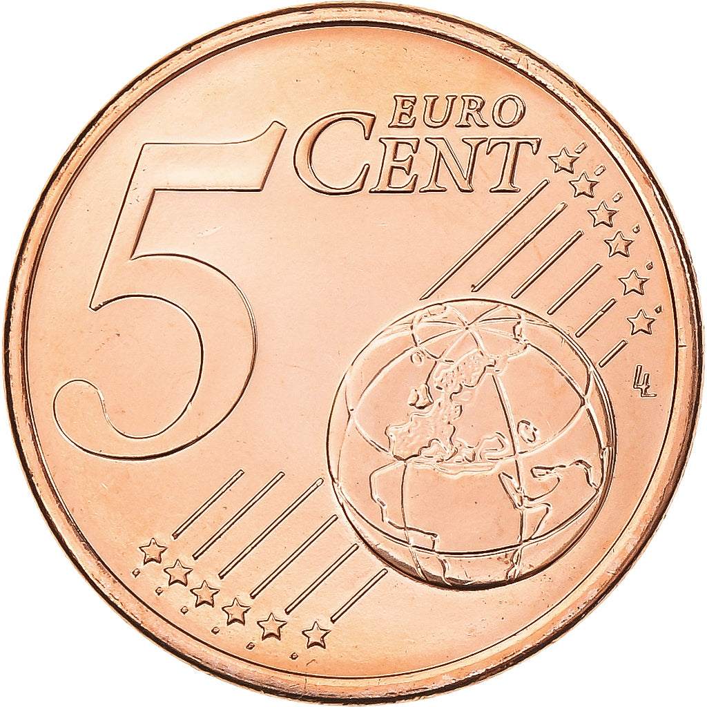 France, 5 Euro Cent, 2012, Paris, BU, MS(65-70), Copper Plated Steel, Gadoury:3