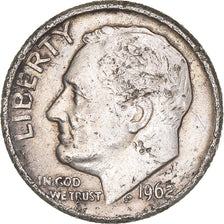 Coin, United States, Roosevelt Dime, Dime, 1962, U.S. Mint, Denver, EF(40-45)