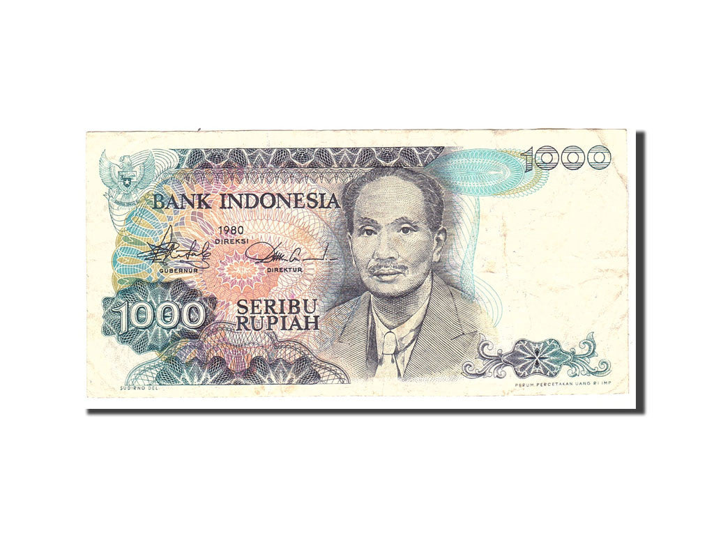 Banknote, Indonesia, 1000 Rupiah, 1980, Undated, KM:119, VF(20-25)