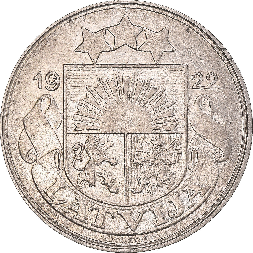 Coin, Latvia, 50 Santimu, 1922, EF(40-45), Nickel, KM:6