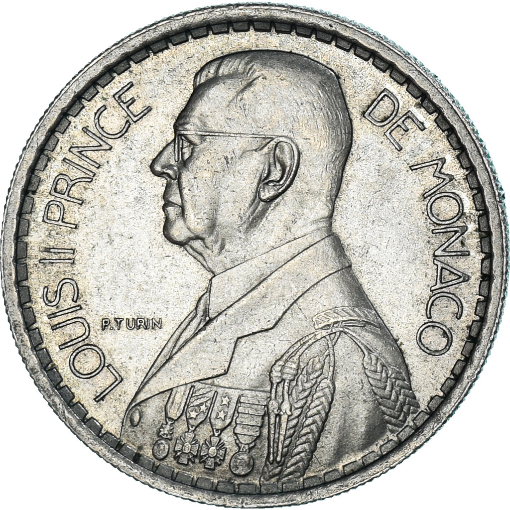 Coin, Monaco, 10 Francs, 1946, AU(50-53), Copper-nickel, KM:123, Gadoury:MC136