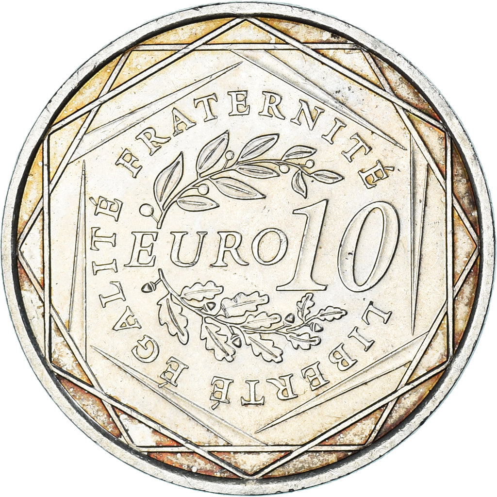 France, 10 Euro, 2009, Semeuse, MS(63), Silver