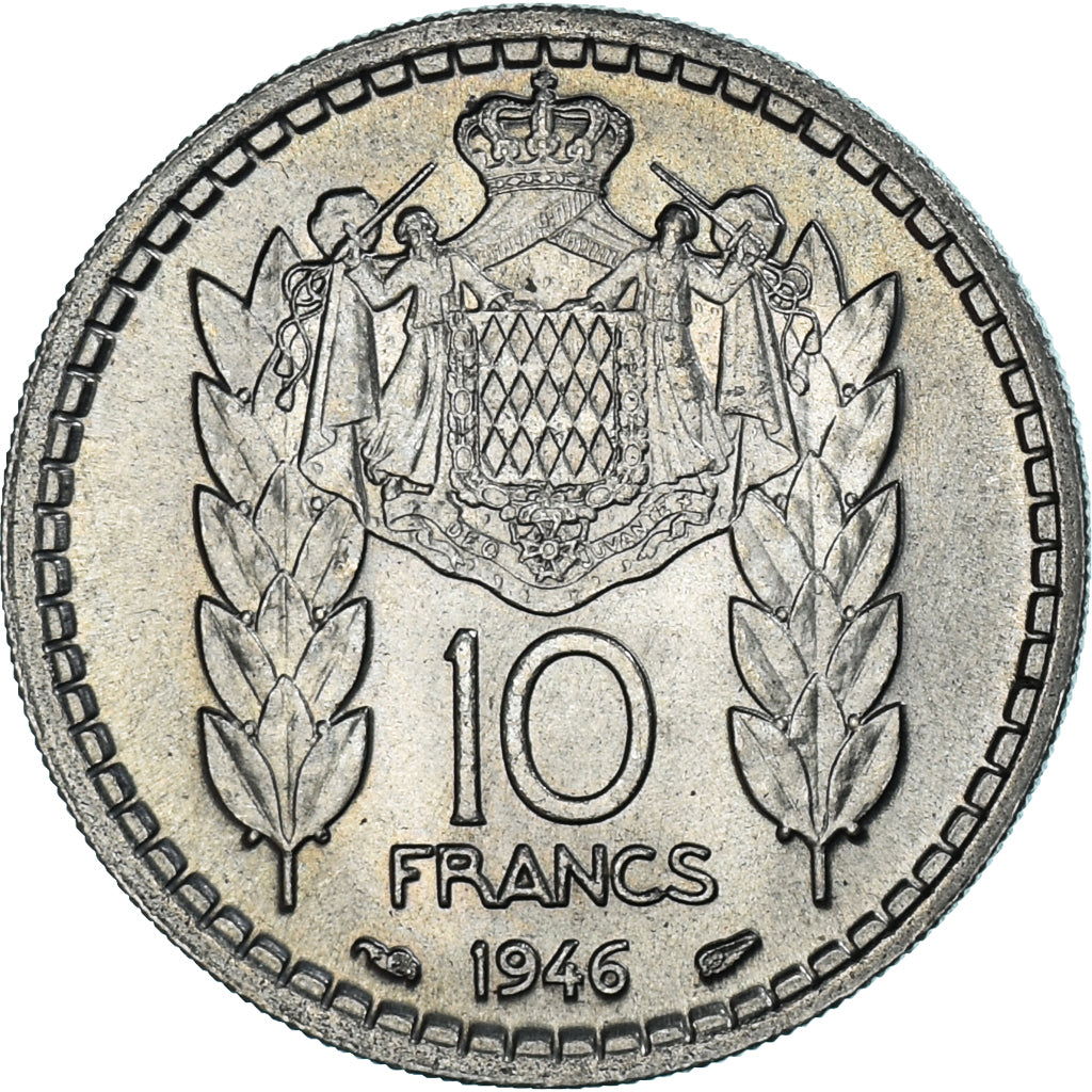 Moneda, Mónaco, Louis II, 10 Francs, 1946, Poissy, EBC, Cobre - níquel