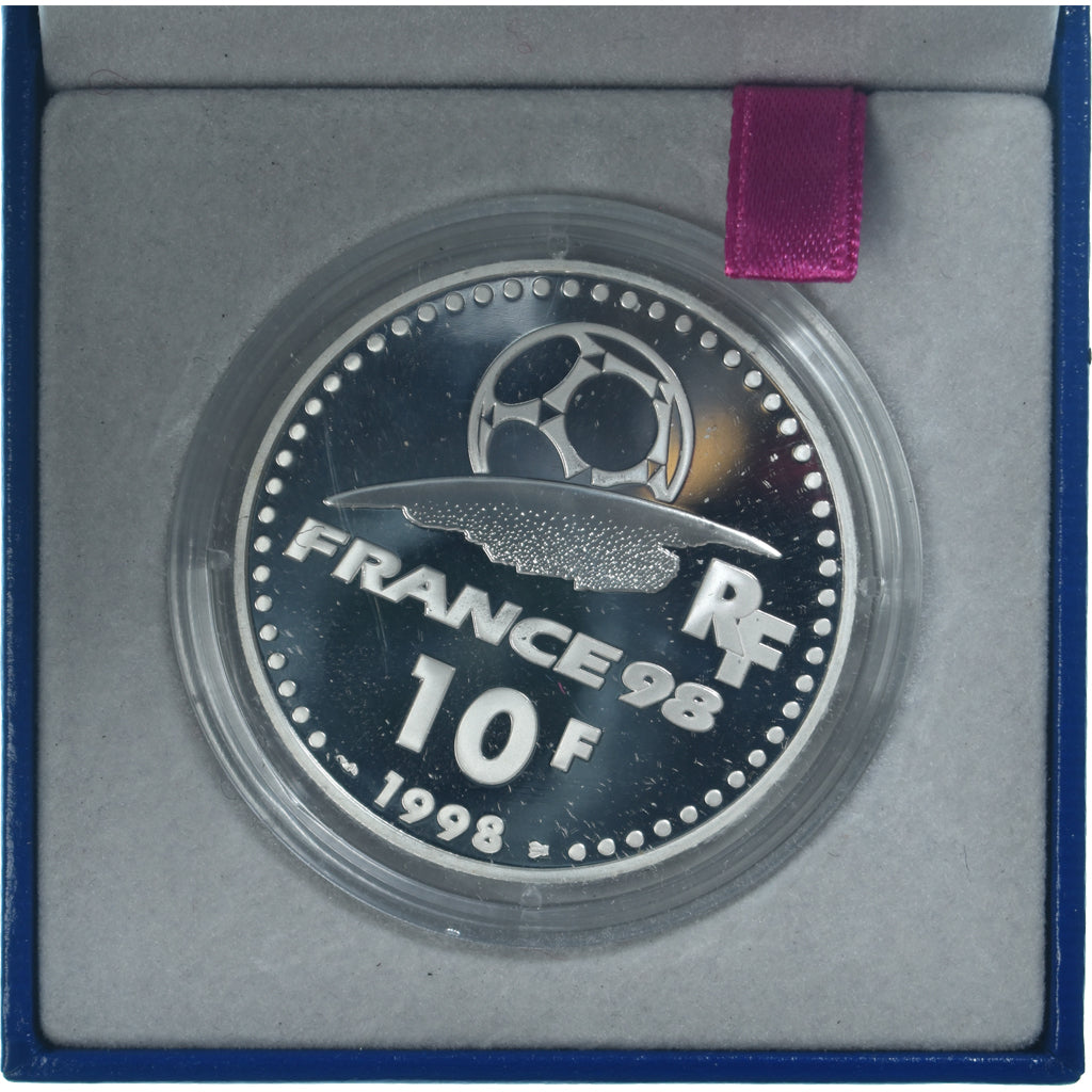 Moneda, Francia, Coupe du Monde 1998, 10 Francs, 1998, Paris, BE, FDC, Plata