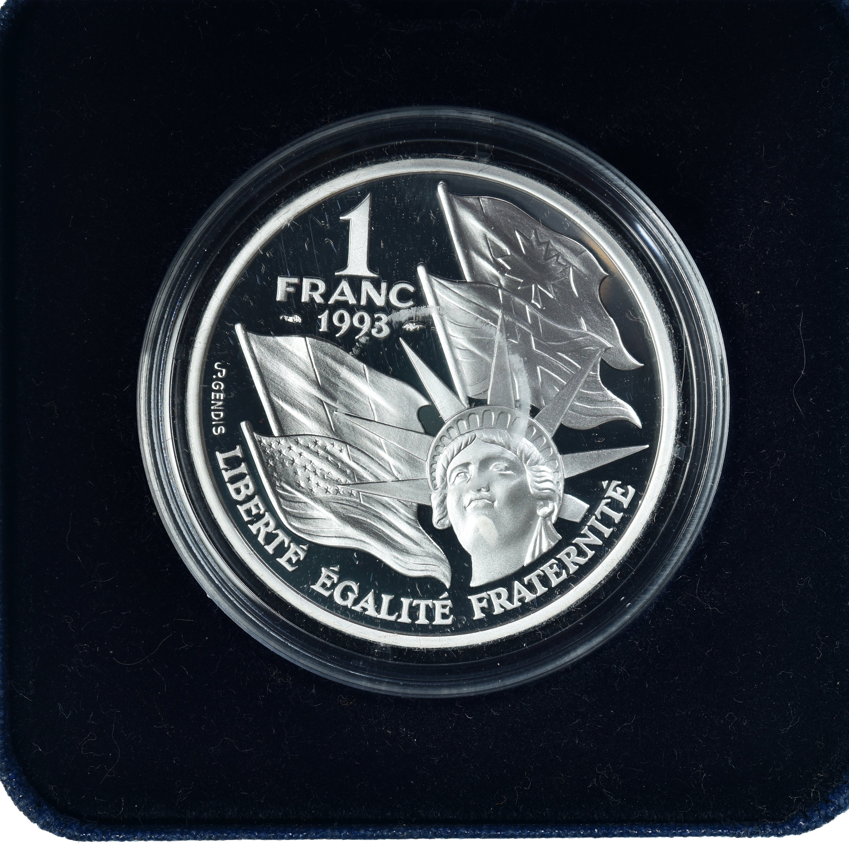 Coin, France, Monnaie de Paris, Franc, 1993, Paris, Franc Débarquement.BE