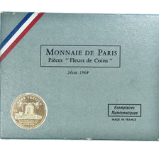 France, Set 1 c. - 10 frs., Série FDC, 1969, Monnaie de Paris, MS(65-70)