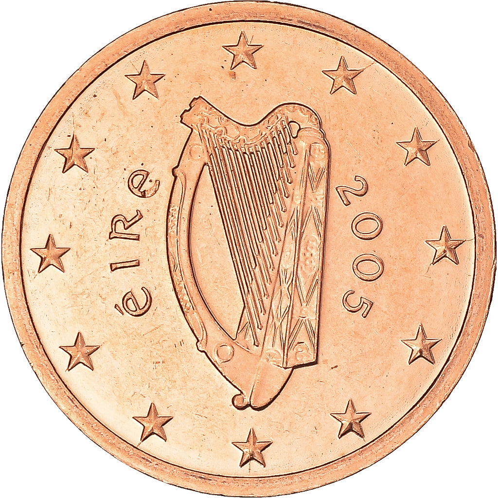 REPÚBLICA DE IRLANDA, 2 Euro Cent, 2005, Sandyford, BU, FDC, Cobre chapado en
