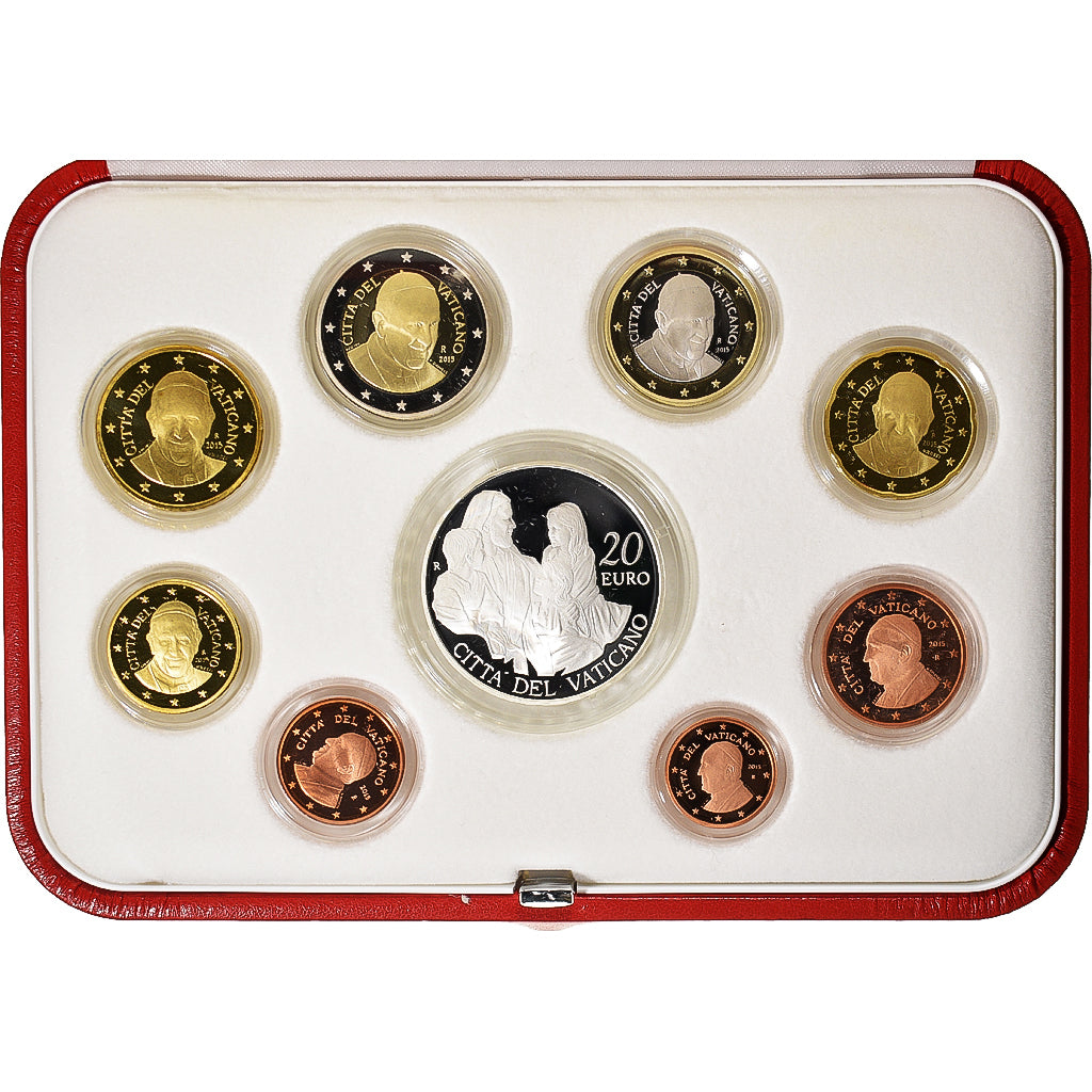 CIUDAD DEL VATICANO, Pope Francis I, Set 1 ct. - 20 Euro, Prueba, 2015, Rome