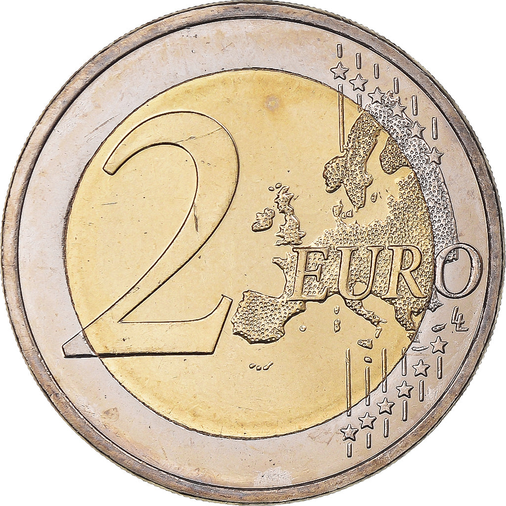Finland, 2 Euro, Traité de Rome 50 ans, 2007, Vantaa, MS(63), Bi-Metallic