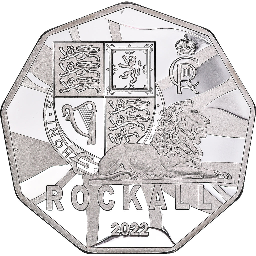 Coin, Scotland, 5 Pounds, 2022, Les navires historiques ,ROCKALL.BE, MS(65-70)