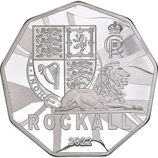 Monnaie, Écosse, 5 Pounds, 2022, Les navires historiques ,ROCKALL.BE, FDC