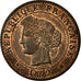 Munten, Frankrijk, Cérès, Centime, 1872, Paris, PR, Bronze, Gadoury:88